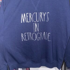 Rae Dunn Navy Blue Knit Top